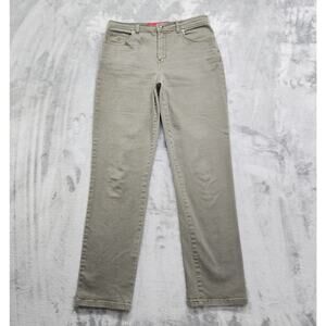 Gloria Vanderbilt Jeans Womens 8 Olive Green Amanda High Rise Slim Leg Stretch
